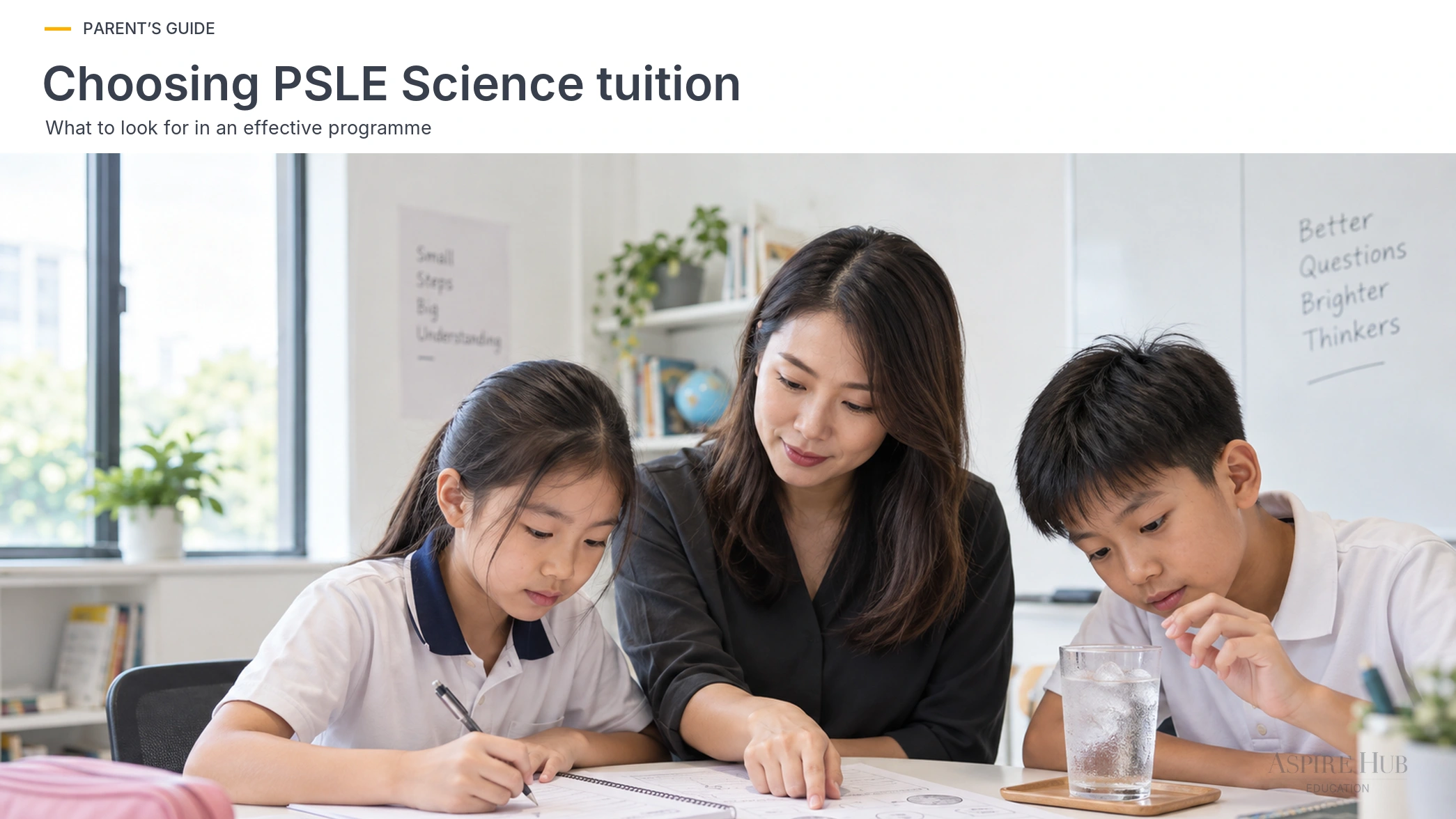 Choosing PSLE Science tuition